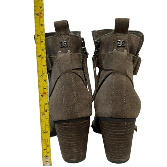 Sam Edelman Morris Suede‎ Leather Winter Fall Casual Chic Ankle Booties Brown - Picture 10 of 13